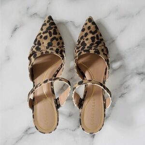 Cole Haan Leopard Heels Size 5 NWOB